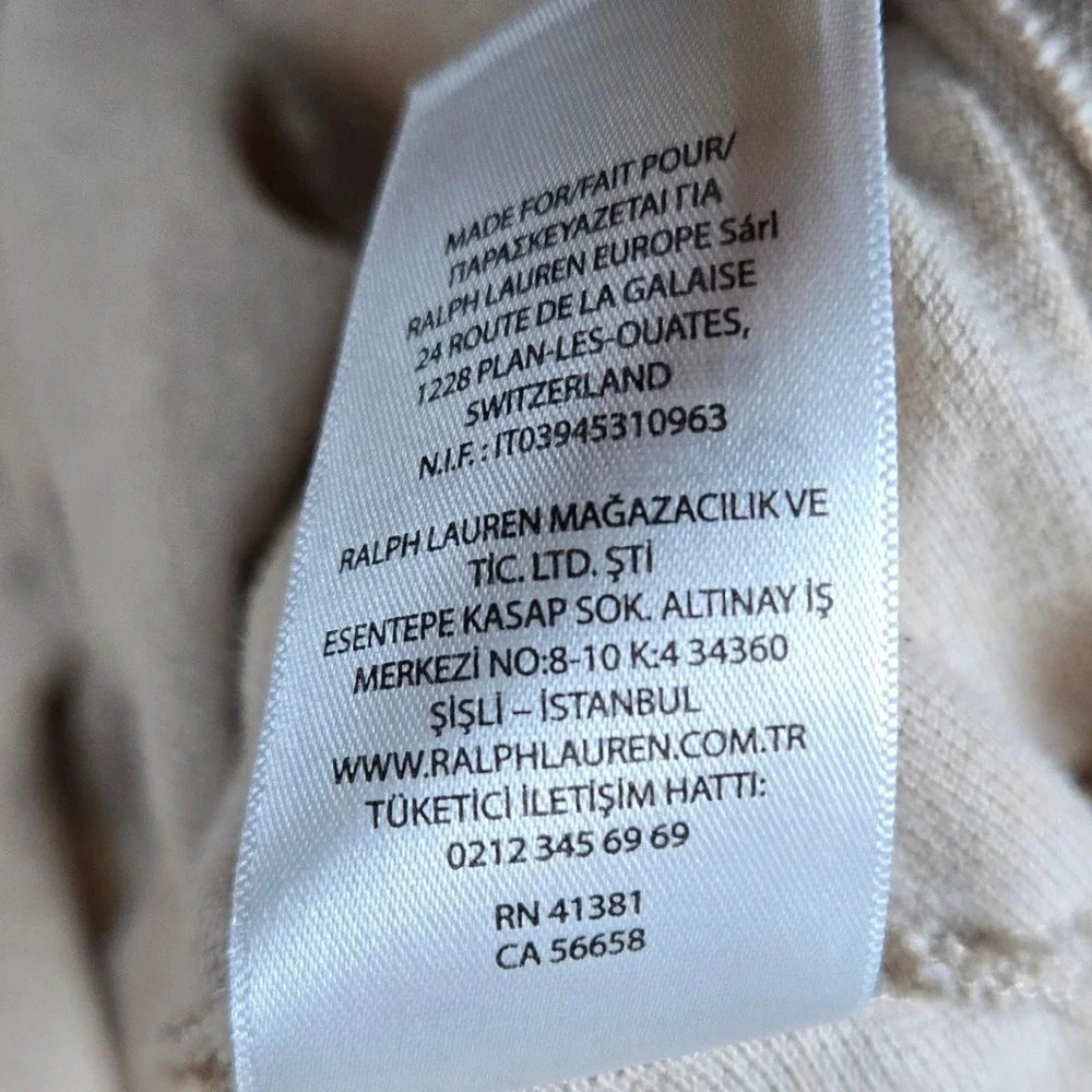 Polo Ralph Lauren Classic Fit Mens Beige Heathered Short Sleeve‎ Polo Shirt XL